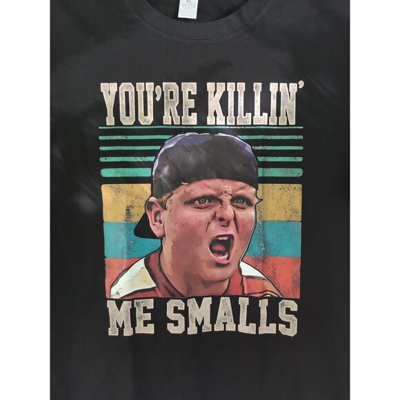 Black Your Killing Me Smalls Sandlot T-Shirt Size: XL - Picture 2 of 3